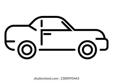 Simple vector car icon. eps 10