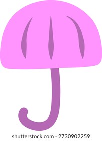 Ilustración de paraguas de dibujos animados de Vector simple