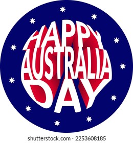 Simple Vector to Celebrate Australia Day