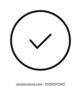 ícone de vetor de lista de verificação de vetor simples