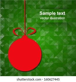 Simple vector christmas background - original new year card
