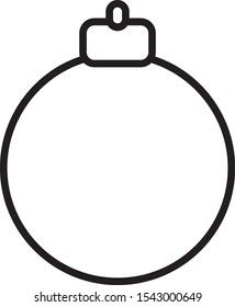simple vector christmas ball, christmas ball