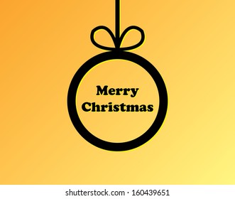 Simple vector Christmas card.