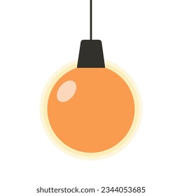 Simple bombilla vectorial navideña