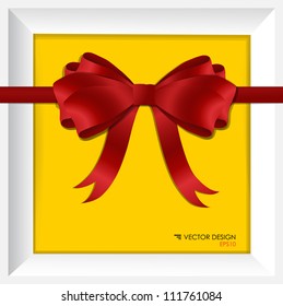 Simple vector christmas gift  - christmas card, vector illustration.