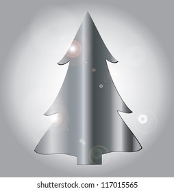 Simple vector christmas tree illustration