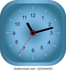 Simple vector clock with gradient colors