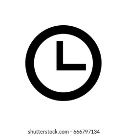 Simple vector clock icon