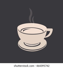 Simple vector coffee icon
