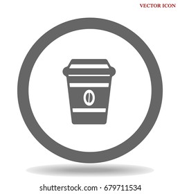 Simple vector coffee icon