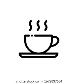 Icono de línea de café vectorial simple. EPS 10