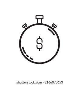 simple vector coin + stopwatch (editable)