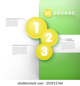 Simple Vector Composition of Yellow Crossing Circles For Category Infogaphics  Brochure Element