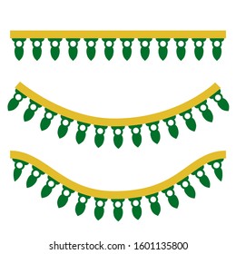 Simple Vector Decoration Traditional House of Betawi, Old Jakarta, Indonesia