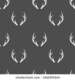 Simple Vector Deer Antlers Pattern Design.