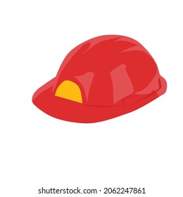 Simple Vector Design Of A Builder's Helmet