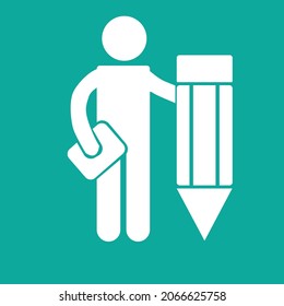 diseño simple vectorial de un icono de hombre de negocios