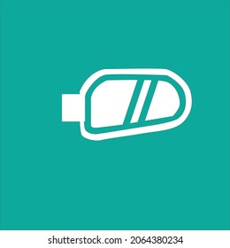 Simple Vector Design Of A Car Rearview Mirror Icon