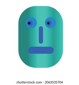 diseño de vector simple de un icono de carácter