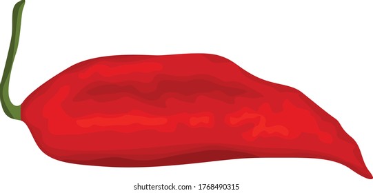 Diseño vectorial simple de Chile en rojo