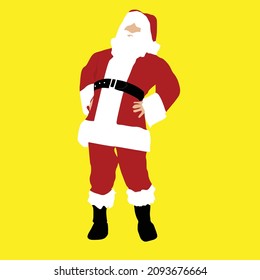 diseño vectorial simple de una santa claus cristiana