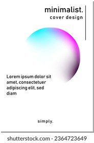 Simple vector design with copy space. Gradient simple cover design. Perfect for your bussines, magazine, book.