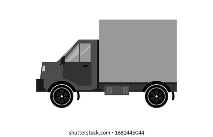 simple vector design delivery truck. can be use for icon