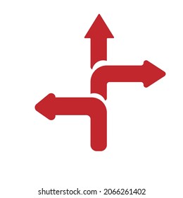 diseño de vector simple icono de direcciones