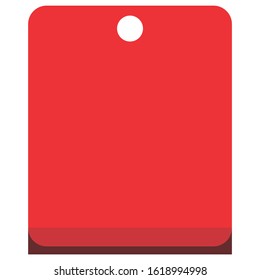 Simple Vector Design of a Discount Label in Red