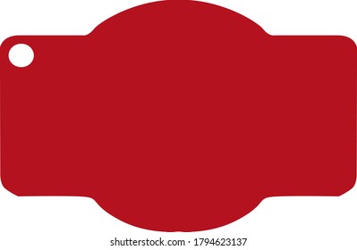 Simple Vector Design of a Discount Label in Red