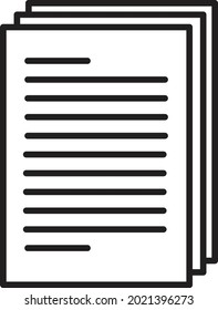 Simple vector design of a document icon
