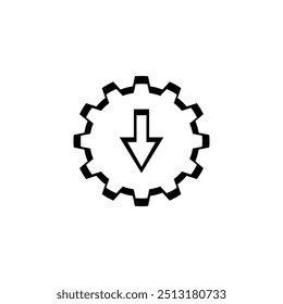 simple vector design of download icon, download icon is black