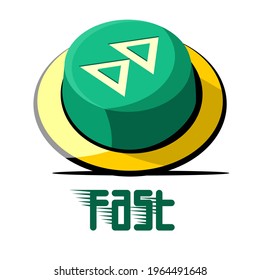 simple vector design of fast symbol of play music