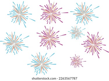 
SIMPLE VECTOR DESIGN FIREWORKS EXPLOSION