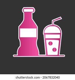 diseño simple vectorial de los alimentos y bebidas icono