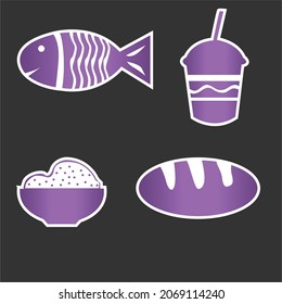 simple vector design of a food and drink icon