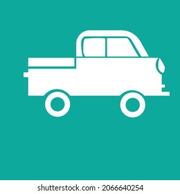 einfaches Vektordesign eines vierrädrigen Fahrzeugsymbol