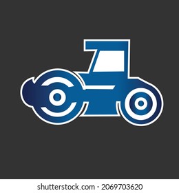 simple vector design of a heavy equipment vehicle icon