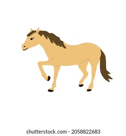 simple vector design of a horse