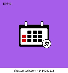Simple vector design icon calendar