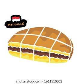 Simple Vector Design of an Indonesian Food in Brown