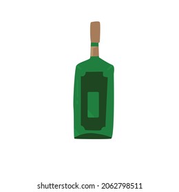simple vector design of an intoxicating drink