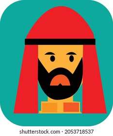 simple vector design islamic man icon