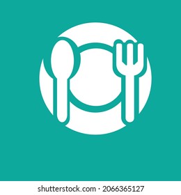 diseño simple vectorial de un ícono de utensilios de cocina