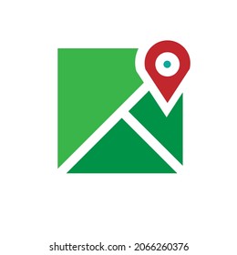 diseño de vector simple un icono de ubicación