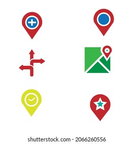 simple vector design a location icon