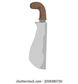 diseño simple vectorial de un machete de betawi indonesia