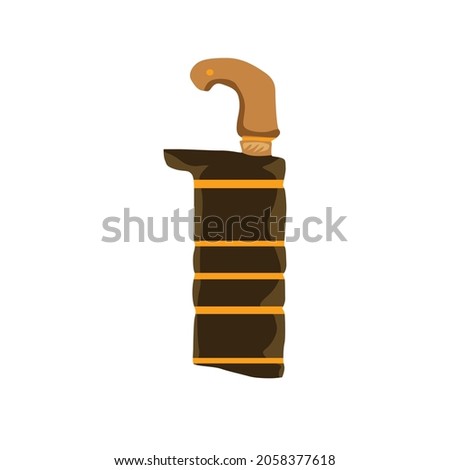 simple vector design of a machete from betawi indonesia