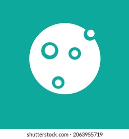 simple vector design a modern round icon