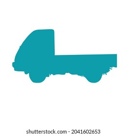 simple vector design of pickup truck